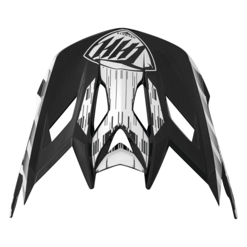 THH Helmets - THH Helmets Visor for T-42 BMX Xtreme Youth Helmets - Black/White - 648097