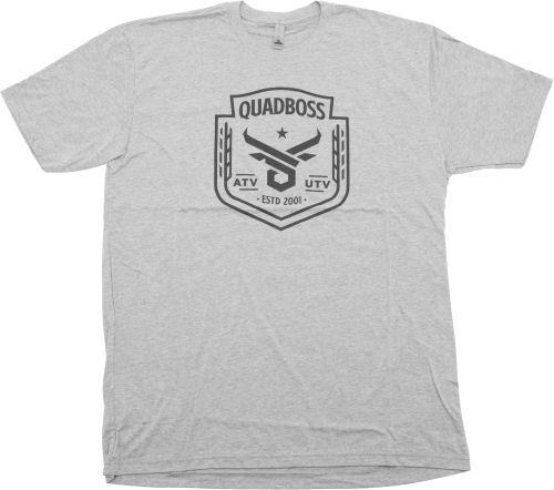 QuadBoss - QuadBoss Barbwire T-Shirt - N6210L-HTHRGRY - Gray - Large