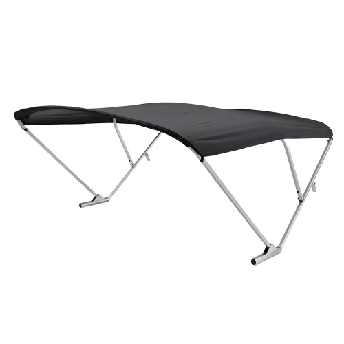 SureShade - SureShade Power Bimini - Clear Anodized Frame - Black Fabric