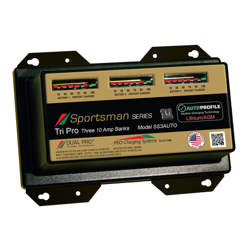 Dual Pro - Dual Pro SS3 Auto 30A - 3-Bank Lithium/AGM Battery Charger