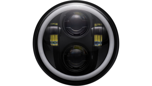 Custom Dynamics - Custom Dynamics ProGlow 5.75in. LED Headlamp with Color Changing Halo - Black - PG-575-B