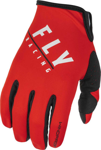 Fly Racing - Fly Racing Windproof Gloves - 371-14311 - Black/Red - X-Large