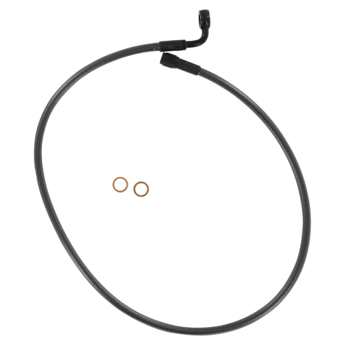 Magnum - Magnum Black Pearl Designer Series Front Upper Brake Line - 3/8in./10mm, 90deg. - 29in. - 47229