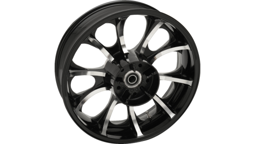 Coastal Moto - Coastal Moto Precision Cast Largo 3D Rear Wheel - 18in. x 5.5in. - Black Cut - 3D-LGO185BC-ABST