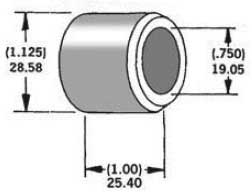 HardDrive - HardDrive 3/4in. Axle Spacers - 1.00in. W - Zinc - 339305