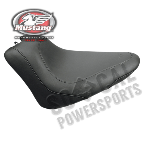 Mustang - Mustang Wide Tripper Solo Seat - Smooth - Black - 76800