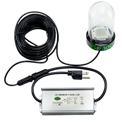 Hydro Glow - Hydro Glow SF100B 100W/120VAC - Underwater Dock Light - Blue Anchored To Bottom
