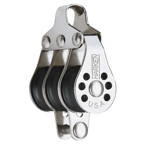 Harken - Harken 22mm Triple Micro Block w/Becket- Fishing