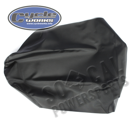 Quad Works - Quad Works Cycle Works Seat Cover - Gripper Black - 36-12096-01