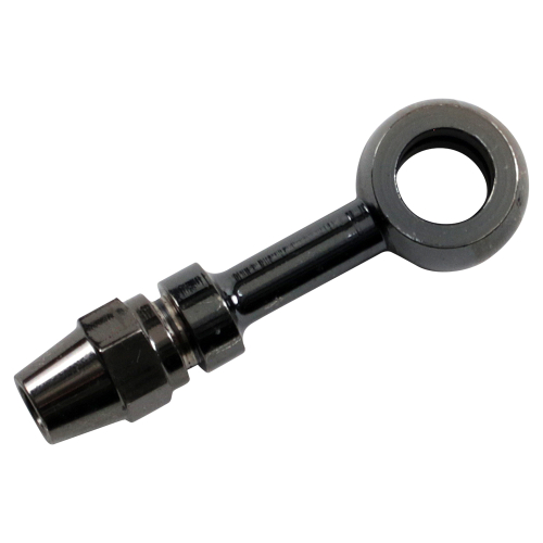 Russell - Russell Pro System II Renegade Black Steel Straight Banjo Fitting - 3/8in./10mm - R43453B