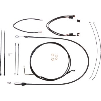 Magnum - Magnum XR Black Dot Handlebar Installation Kit - 12in-14in. - Black Fittings - 4861141