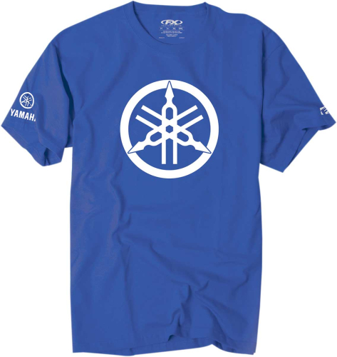 Factory Effex - Factory Effex Yamaha 2D Fork Premium T-Shirt - 17-87272 - Royal Blue - Medium