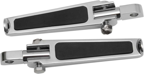 Drag Specialties - Drag Specialties Straight Male Mount for Footpegs with Rubber Inlay - 17-6452MDBC4