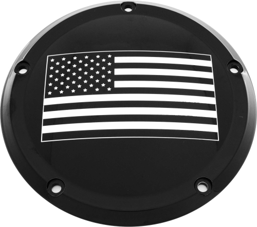 Custom Engraving LTD - Custom Engraving LTD Patriotic Derby Cover - American Flag - Black - PATR21-46BG