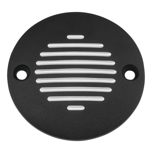 Bikers Choice - Bikers Choice Ignition Cover - Black Horizontal Groove - 302831