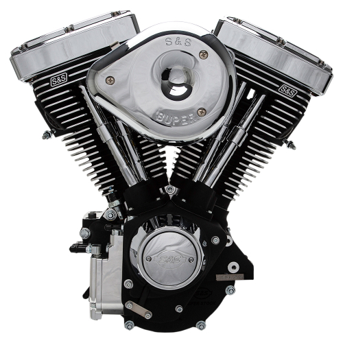 S&S Cycle - S&S Cycle V80R Carb Compliant Engine - Wrinkle Black - 31-9150