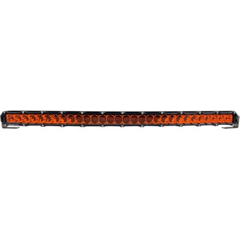 Heretic Studio - Heretic Studio 6-Series Light Bar-30in.(34in.x2in.x1.5in.)Black Combination Spot/Flood Light-Curved with Amber Lens - 53012