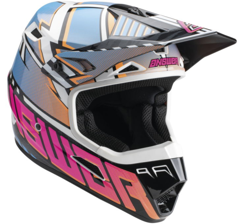 Answer - Answer AR3 Rapid Helmet - 447721 - Blue/Orange/Rhodamine - X-Small