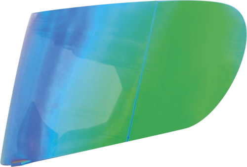 THH Helmets - THH Helmets Face Shield for T810S Helmets - Mirror Green/Blue - 640438