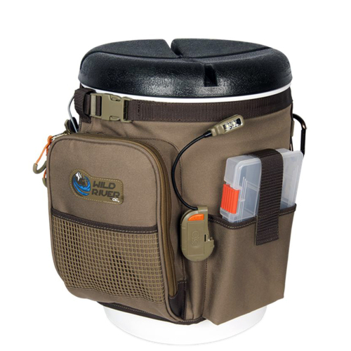 Wild River - Wild River RIGGER 5 Gallon Bucket Organizer w/Lights, Plier Holder & Lanyard, 2 PT3500 Trays & Bucket w/Seat