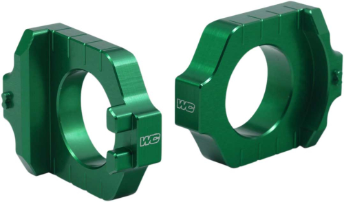 Works Connection - Works Connection Elite Axle Blocks - Green - 17-248