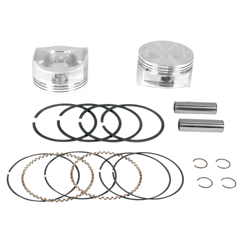 S&S Cycle - S&S Cycle Forged Piston Kit for 100ci./107ci. Motor - Standard Bore 4in. - .010in. Oversized - 92-1401