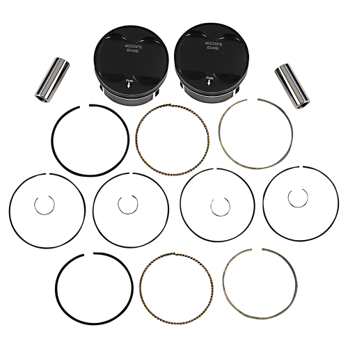 Wiseco - Wiseco K Black Edition Piston Kit (128ci., Negative -9.8cc) - 4.250in. Bore - 11:1 Compression - K2802