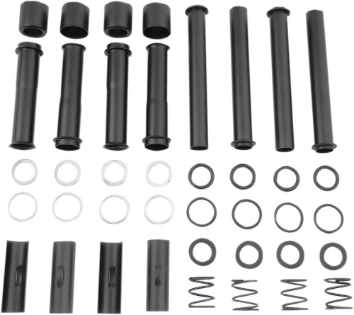 Drag Specialties - Drag Specialties Satin Black Pushrod Tube Kit - 0928-0042
