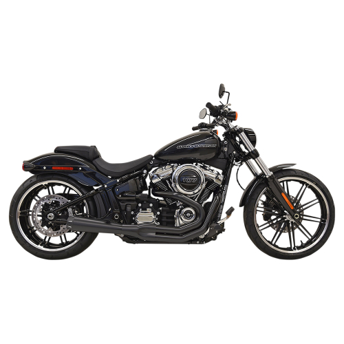 Bassani Manufacturing - Bassani Manufacturing Road Rage III Exhaust System - Black with Full Black Heat Shields - 1S62RB
