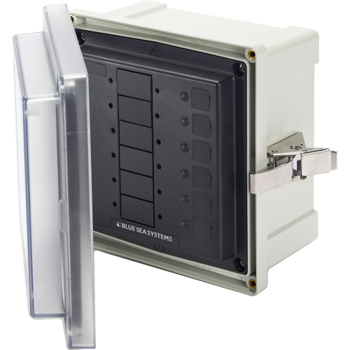 Blue Sea Systems - Blue Sea 3113 SMS Surface Mount System Panel Enclosure - 6 Circuit Blank