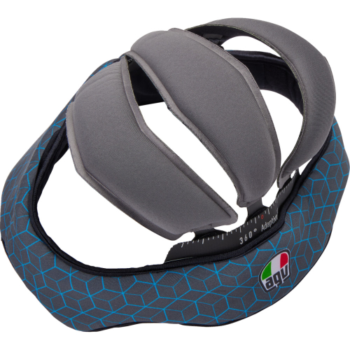 AGV - AGV Liner for Pista GP RR Helmet - 2XL - Gray/Cyan - 201850005523G2X