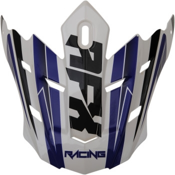 AFX - AFX Peak for FX-17 Helmets - Force Pearl White/Blue - 0132-1178