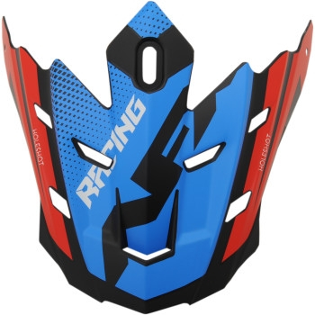 AFX - AFX Peak for FX-17 Helmets - Holeshot Matte Black/Red/White/Blue - 0132-1185