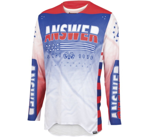 Answer - Answer Elite Revolution Jersey - 447185 - Red/White/Blue - X-Small