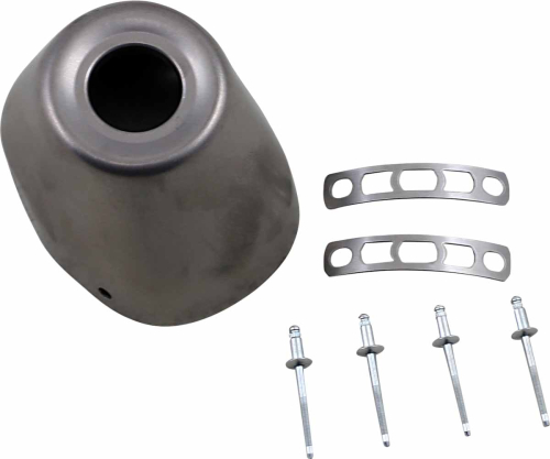 FMF Racing - FMF Racing PowerCore 2.1 End Cap - Titanium - 30mm - 020524
