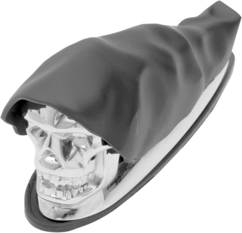 Drag Specialties - Drag Specialties Shrouded Skull Fender Ornament - 91C04-0408