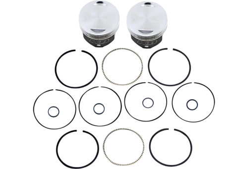 KB Performance - KB Performance Cast Piston Kit (88ci., Flat Top) - .020in. Oversize to 3.770in., 8.8:1 Compression - KB425C.020