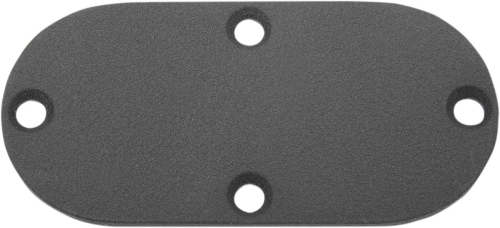 Drag Specialties - Drag Specialties Steel Primary Chain Inspection Cover - Wrinkle Black - 1107-0375