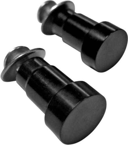 Joker Machine - Joker Machine Mirror Hole Plugs for Triumph OE Controls - Black Anodized - 09-031