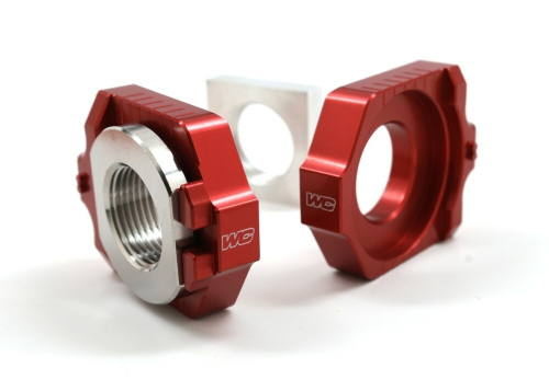 Works Connection - Works Connection Elite Axle Blocks Kit - Red - 17-256