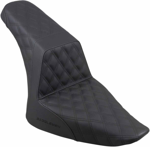 Saddlemen - Saddlemen Step-Up Full LS Seat - Black Full Diamond - 812-26-175