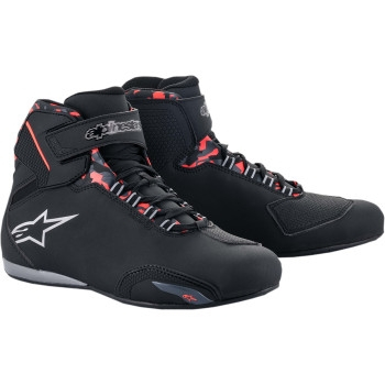 Alpinestars - Alpinestars Sektor Waterproof Shoes - 2544519111812.5 - Black/Gray/Red - 12.5
