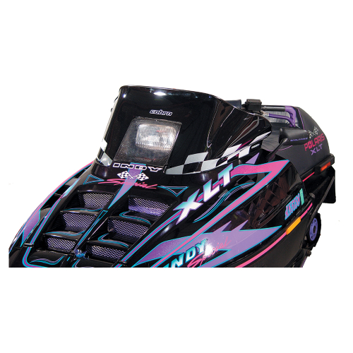 Powermadd - Powermadd Cobra Windshield - 11.5in. - Black/White Checks - 11120