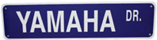 Voss - Voss 6x24in. Street Sign - Yamaha Dr. - 624YDR