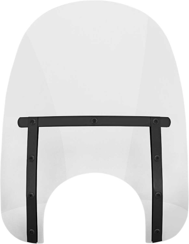 Memphis Shades - Memphis Shades Memphis Slim Windshield (9in. Cutout) - 17in. - Night Shades Clear - MEB4220