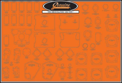 James Gasket - James Gasket Gasket Display Board - Evolution Big Twin - JGI-99000-EVBT