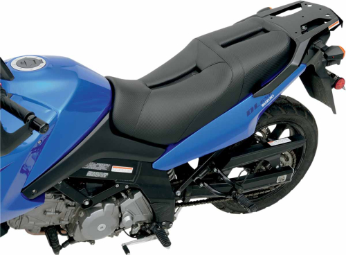 Saddlemen - Saddlemen Gel-Channel Track - CF One-Piece Solo Seat with Rear Cover - 0810-S018