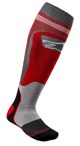 Alpinestars - Alpinestars MX Plus-1 Socks - 4701820-318-L - Red/Cool Gray - Large