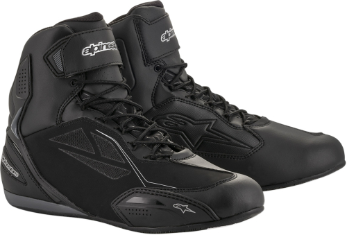 Alpinestars - Alpinestars Stella Faster-3 Drystar Womens Riding Shoes - 2540919-119-8.5 - Black/Silver - 8.5