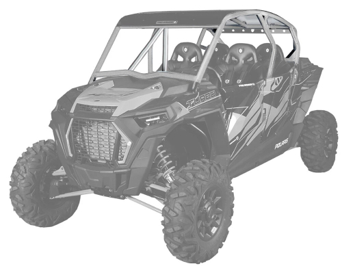 Pro Armor - Pro Armor Asylum Cage with Intrusion Bars - Sparkle Silver Metallic - P194C028SSM